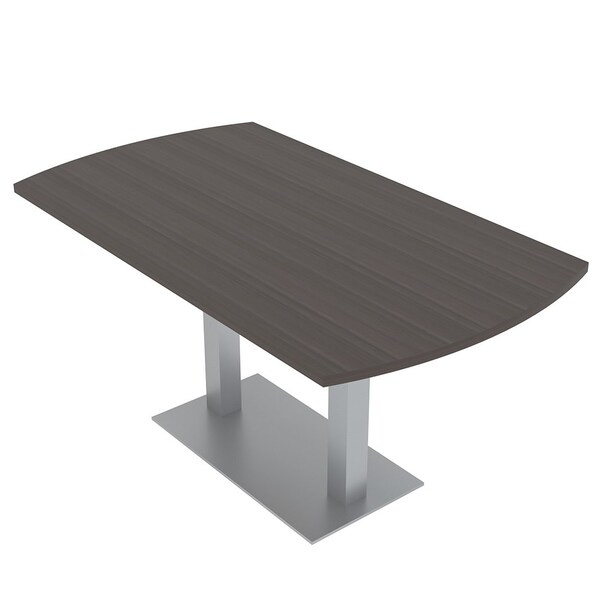 33.5 in W, 59.5 in L, 29 in H, Engineered Wood Top, Brown